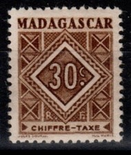 Madagascar taxe charniere d'occasion  Marsac-sur-l'Isle