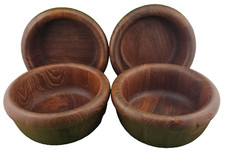 Lote de 4 tigelas de salada de teca vintage The Cellar madeira Macy Company 5,5"Dx3"H comprar usado  Enviando para Brazil
