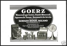 Pubblicita 1923 goerz usato  Biella
