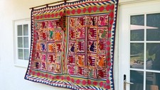 Vintage embroidered indian for sale  IPSWICH