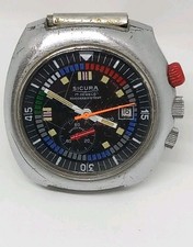 Montre Chrono Jogging Sicura à réparer ou pour pièces Chronograph  comprar usado  Enviando para Brazil