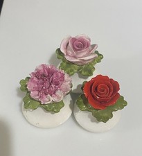 Lote de 3 Shakers Vintage Aynsley English Bone China Flor Rosa Sal e Pimenta comprar usado Lote de 3 Shakers Vintage Aynsley English Bone China Flor Rosa Sal e Pimenta comprar usado  Enviando para Brazil