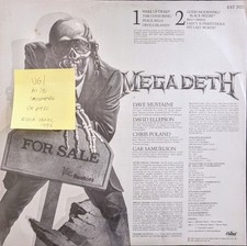 Megadeth Peace Sells Who's Buying? Vinyl Record VG EST 2022 1986 Vinyl Only  comprar usado  Enviando para Brazil