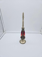 Frasco de perfume marroquino vintage feito à mão vidro âmbar colecionável decoração antiga comprar usado  Enviando para Brazil