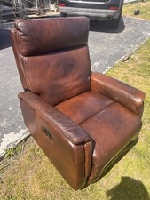 Brown leather recliner for sale  Oakley