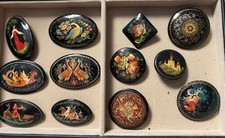 Kollektion handmalerei brosche gebraucht kaufen  Aachen