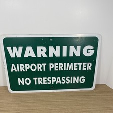 Warning airport perimeter for sale  Fruitport