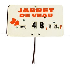 Vintage butcher label d'occasion  Expédié en Belgium