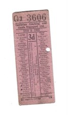 Bus ticket cambrian for sale  SOUTHAMPTON