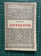 Antigone. sofocle. 1934 usato  Zandobbio