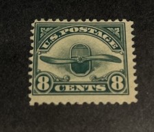 EUA SCOTT #C4 - A EDIÇÃO DE CORREIO AÉREO DE RADIADOR/HÉLICE DE 8 CENTAVOS DE 1923 **MH** comprar usado  Enviando para Brazil