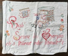 Kissenbezug 46x36cm handbestic gebraucht kaufen  Bayreuth
