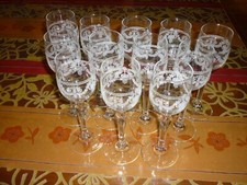 Verres cristal lot d'occasion  France