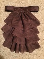 Jabot cravat brown for sale  MARKET HARBOROUGH