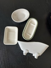 Seifenschalen vintage weiss gebraucht kaufen  Wittlich-Umland