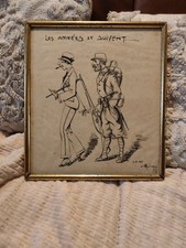Dessin encre ww1 d'occasion  Gourdon