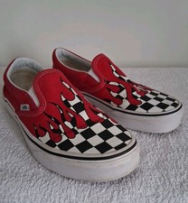 Vans checkerboard flames for sale  AMMANFORD