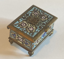 Antigua Caja De Bronce Y Esmalte Cloisonné 19e NAPOLEÓN Caja De Esmalte Antigua comprar usado  Enviando para Brazil