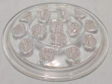 Usado, Vintage SAPO FLOR DE VIDRO TRANSPARENTE 16 furos 5" diâmetro externo comprar usado Usado, Vintage SAPO FLOR DE VIDRO TRANSPARENTE 16 furos 5" diâmetro externo comprar usado  Enviando para Brazil