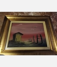 Quadro volo gabbiani usato  Lacchiarella
