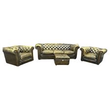 Ensemble chesterfield cuir d'occasion  Arnage