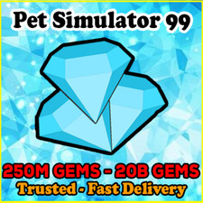 Pet Simulator 99 (Pet Sim 99 PS99) 💎250M 1B 5B 10B 20B GEMS |RÁPIDO🚚 -CONFIÁVEL✅ comprar usado  Enviando para Brazil