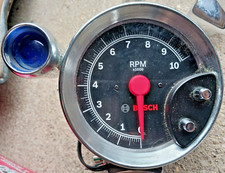 Usado, TACÔMETRO MONSTER BOSCH 10000 RPM + CARCAÇA CROMADA LUZ DE MUDANÇA ROSTO PRETO BOM! comprar usado  Enviando para Brazil