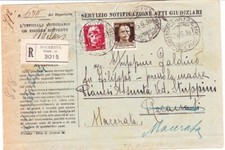 1938 storia postale usato  Peveragno