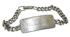 Pulseira de identificação original oficial do exército dos EUA da Segunda Guerra Mundial CA1 comprar usado  Enviando para Brazil