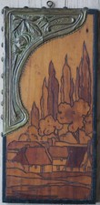 Panneau pyrogravure art d'occasion  Quimper