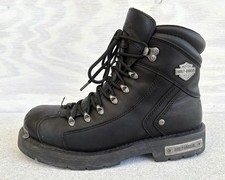 Harley-Davidson® Electron Ride masculino 6 polegadas. Botas de motocicleta de couro preto tamanho 8,5, usado comprar usado  Enviando para Brazil