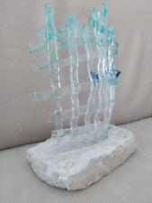Scultura vetrofusione con usato  Grado