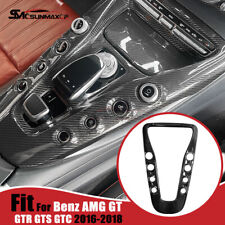 Painel de câmbio de engrenagem de fibra de carbono acabamento adequado para Benz AMG GT GTR GTS 2016-18 brilhante comprar usado  Enviando para Brazil
