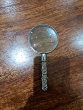 Silver ornate magnifying for sale  FOLKESTONE