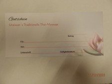 Thaimassage gutschein massagen gebraucht kaufen  Halle