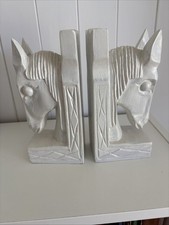Pair white bookends for sale  PETERBOROUGH