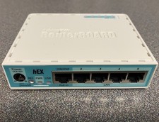 Roteador Gigabit Ethernet Mikrotik hEX RB750Gr3 5 Portas com Fonte de Alimentação comprar usado  Enviando para Brazil