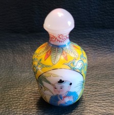 Garrafa de rapé de porcelana chinesa cena pintada de vidro 3" comprar usado  Enviando para Brazil