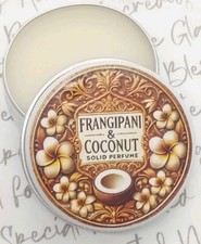 Perfume sólido FRANGIPANI & COCON perfume natural sólido fragrância bálsamo 20G comprar usado  Enviando para Brazil