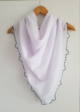Foulard carré blanc d'occasion  Dole