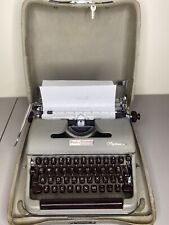 Usado, Máquina de escribir portátil manual Olympia De Luxe de colección con estuche y llave funciona muy bien segunda mano  Embacar hacia Argentina