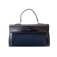 Bolsa de mão de couro preta SAINT LAURENT comprar usado  Enviando para Brazil