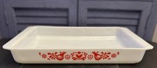Panela de Lasanha Pyrex Vintage 933 Friendship Red Bird 13,5" x 8,75" x 1,75" comprar usado  Enviando para Brazil