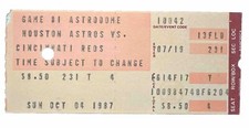 1987 reds astros for sale  Lancaster