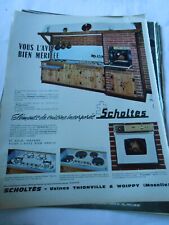 Advertising 1963 scholtès d'occasion  Expédié en Belgium