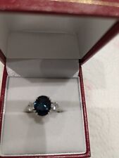 18ct sapphire diamond for sale  GRAYS