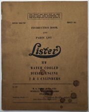 Original lister instruction for sale  BOURNEMOUTH