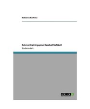 Rahmentrainingsplan baseball s gebraucht kaufen  Trebbin
