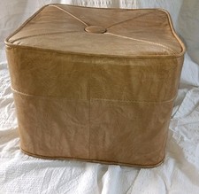 DE COLECCIÓN MCM Tostado Cuero Sintético Cuadrado Otomana Reposapiés Reposapiés 15x15x11.5 segunda mano  Embacar hacia Mexico