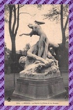 Cpa limoges statue d'occasion  France